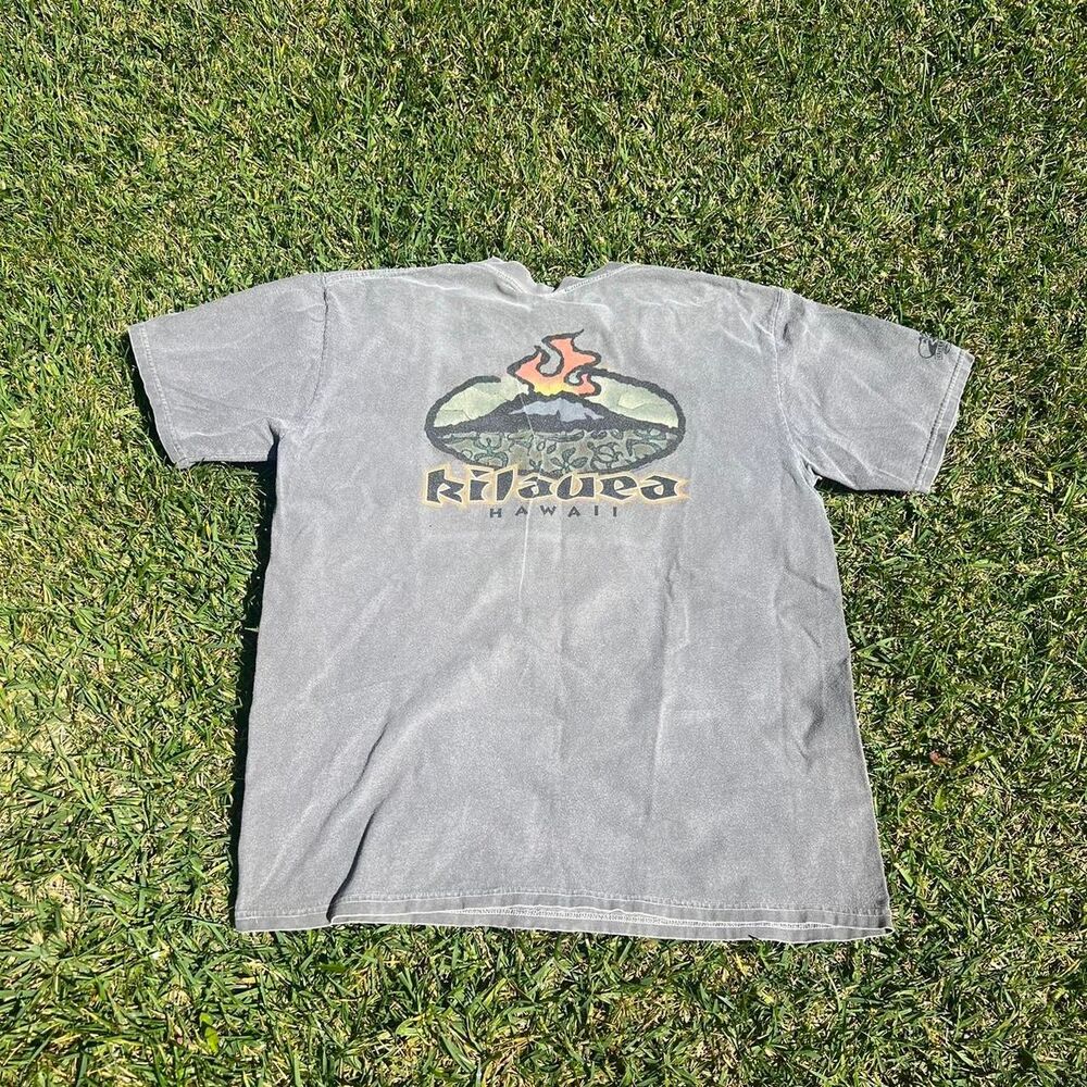 Crazy shirt Kilauea Hawaii T-shirt with volcano graphic and flame size XL